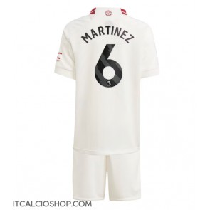 Manchester United Lisandro Martinez #6 Terza Maglia Bambino 2023-24 Manica Corta (+ Pantaloni corti)